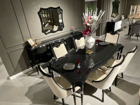Siyah İnci Yemek Odası Takımı